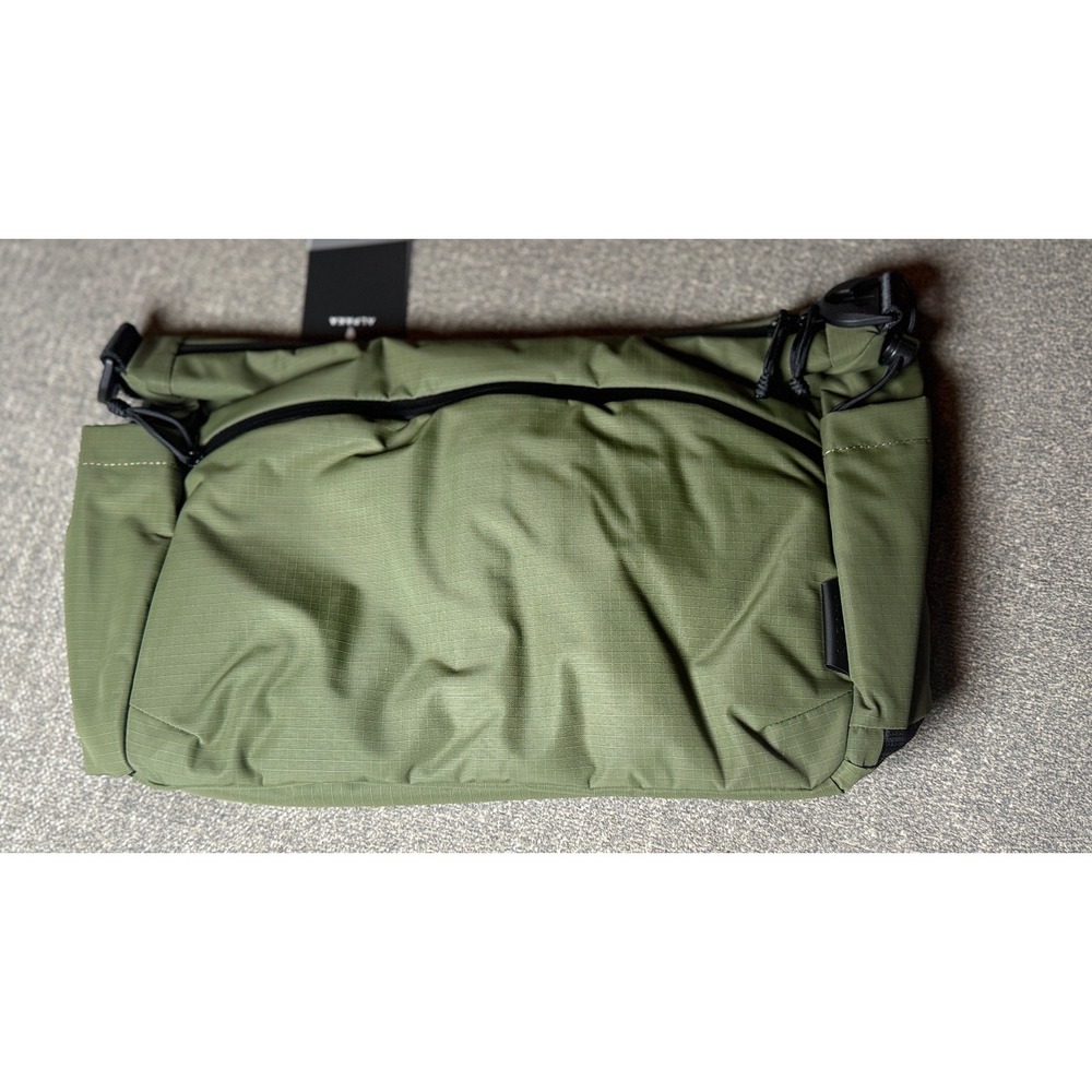 Alpaka Flight Satchel Green Axoflux 210D Recycled Crossbody Bag AD010860518 NWT